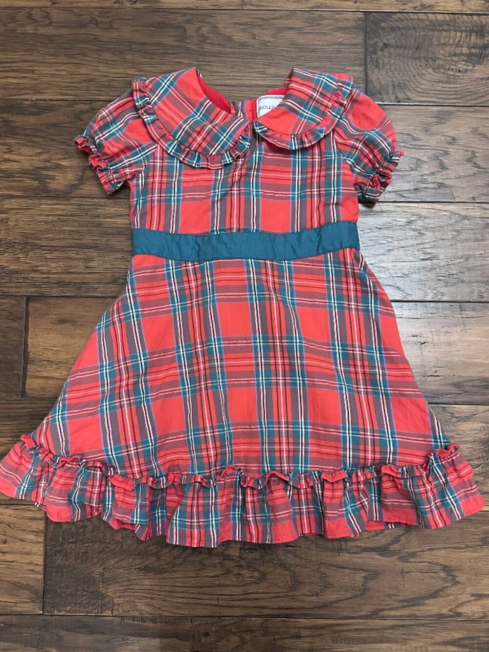 Hollis Baker 4T Red/Green Plaid Christmas Dress